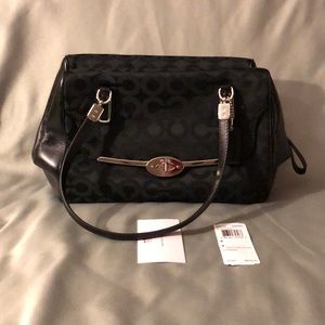 Coach C print and leather - EUC!